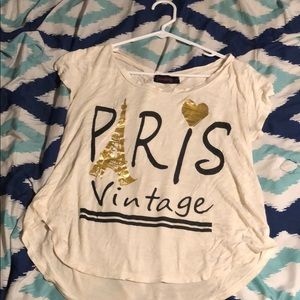Paris cream t-shirt